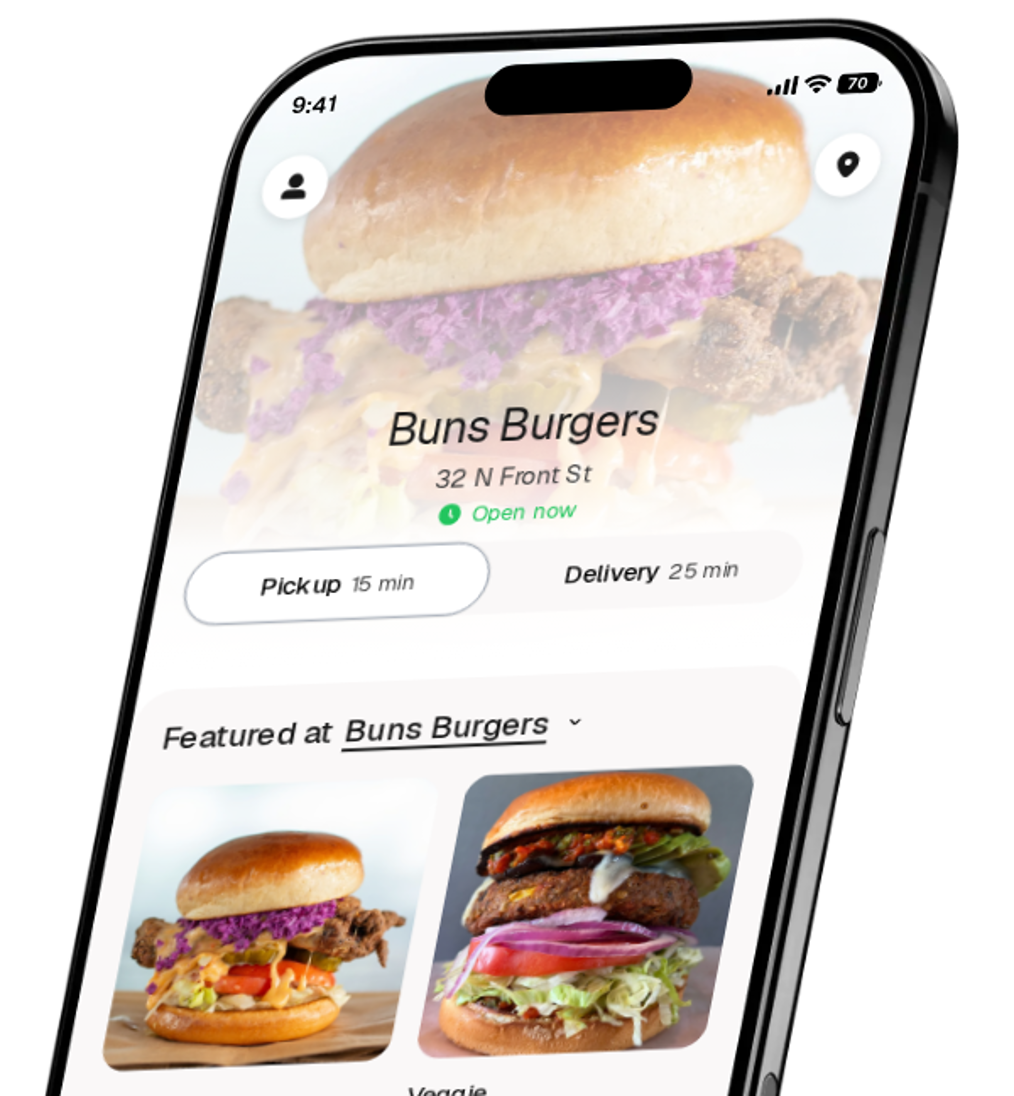 Buns Burgers app preview