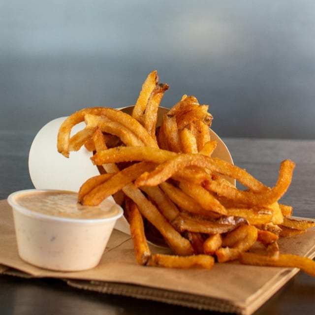 Hand Cut Fries.